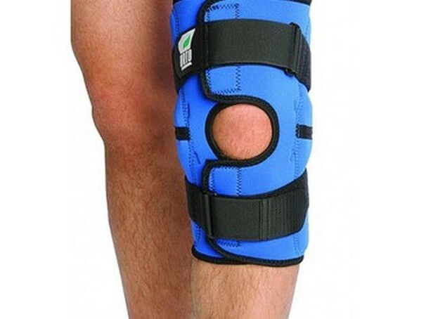 A fixation bandage to reduce the load on the knee joint during exacerbation of arthrosis