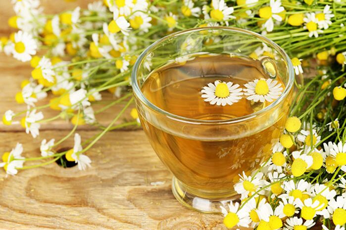 Chamomile decoction for ankle arthrosis