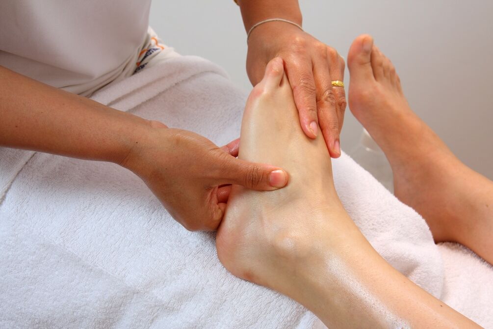 ankle massage for arthrosis